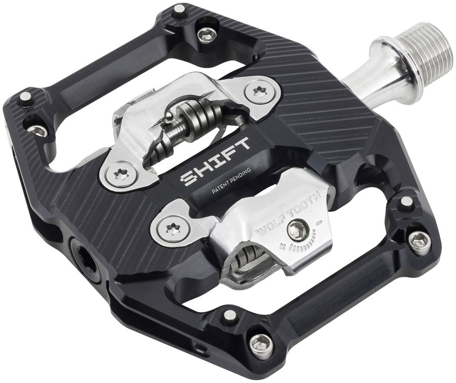 NEW Wolf Tooth SHIFT Gravity Clipless Pedals - Dual Sided Clipless, Alloy, 9/16", Pair, Shimano SPD
