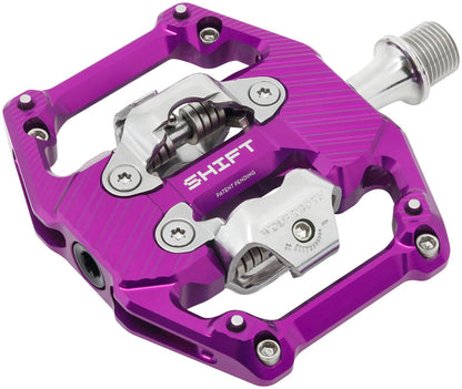 NEW Wolf Tooth SHIFT Gravity Clipless Pedals - Dual Sided Clipless, Alloy, 9/16", Pair, Shimano SPD