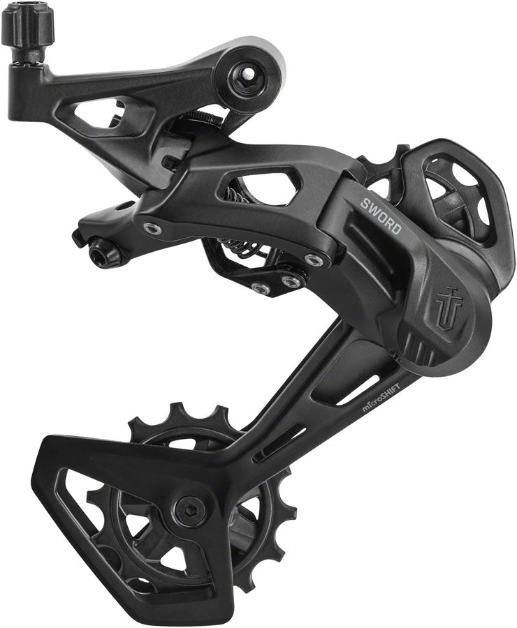 NEW microSHIFT Sword Black Rear Derailleur - 9-Speed, Long Cage, Compatible with Sword Black 2x, Black - Around the Cycle