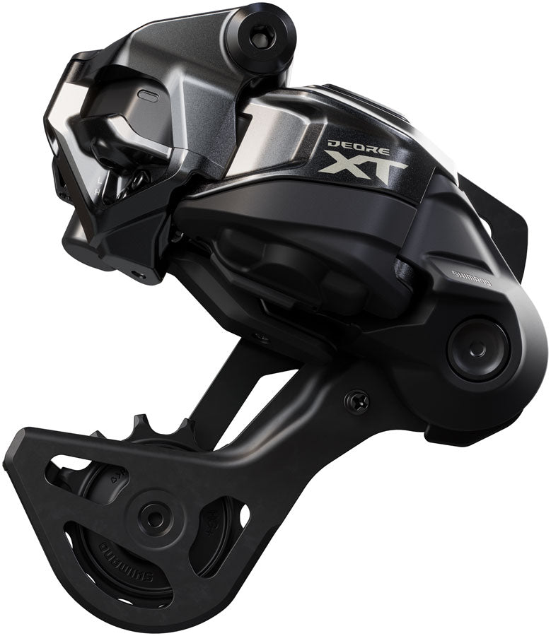 NEW Shimano Deore XT RD-M8250 Di2 Wireless Rear Derailleur - 12-Speed, Long Cage, Shadow ES, Black/Gray - Around the Cycle