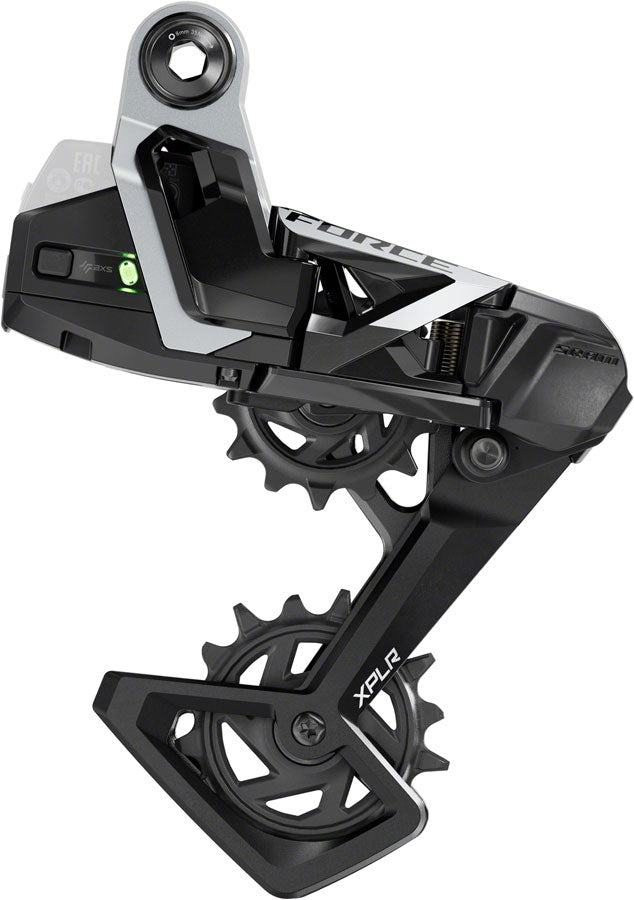 NEW SRAM Force XPLR AXS Rear Derailleur - For Force XPLR 1x, 13-Speed, 46t Max, UDH Hangerless, (Battery Not Included), Black/Silver, E1 - Around the Cycle
