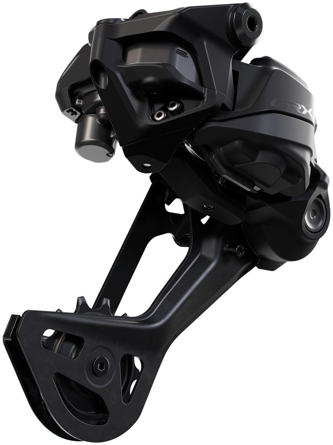 NEW Shimano GRX RD-RX717-SGS Di2 Wireless Rear Derailleur - 12-Speed, Long Cage, Shadow ES, Black - Around the Cycle