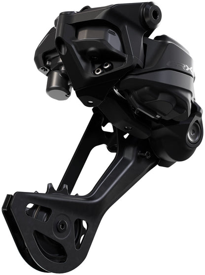 NEW Shimano GRX RD-RX717-SGS Di2 Wireless Rear Derailleur - 12-Speed, Long Cage, Shadow ES, Black - Around the Cycle