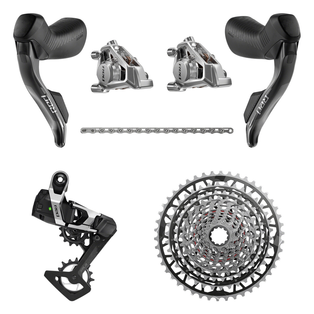 NEW SRAM Red eTap AXS E1 XPLR Gravel Groupset - 1x13-Speed, UDH ONLY NEW SRAM Red eTap AXS E1 XPLR Gravel Groupset - 1x13-Speed, UDH ONLY