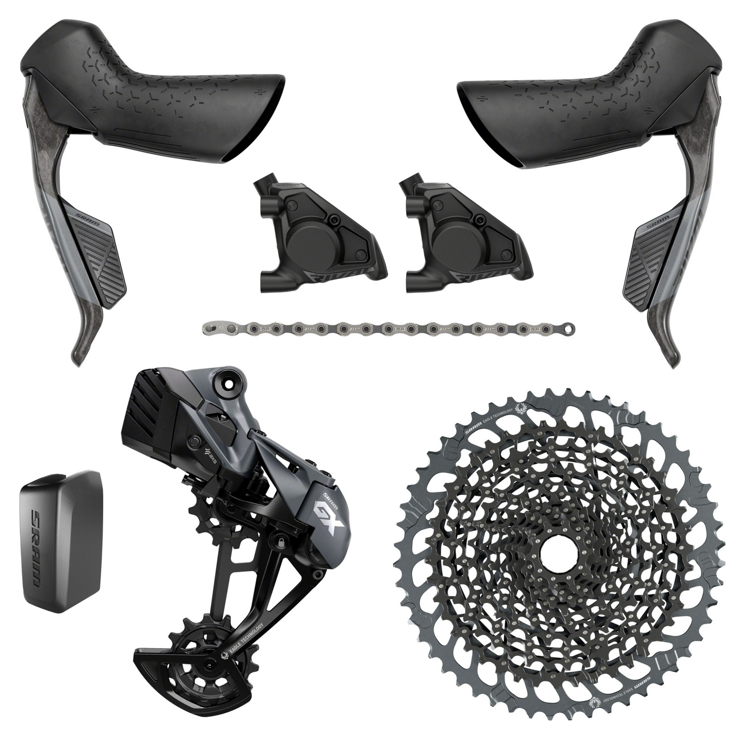 NEW SRAM Rival AXS E1 / GX Eagle Mullet Groupset Kit, 1x12, Gravel