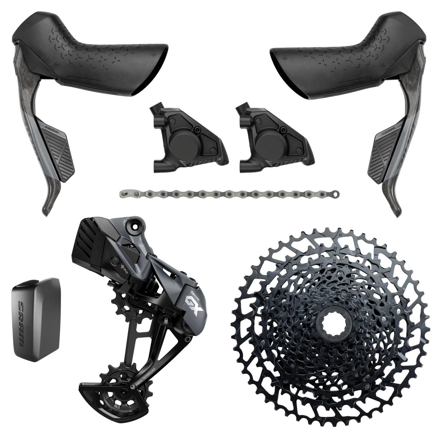 NEW SRAM Rival AXS E1 / GX Eagle Mullet Groupset Kit, 1x12, Gravel