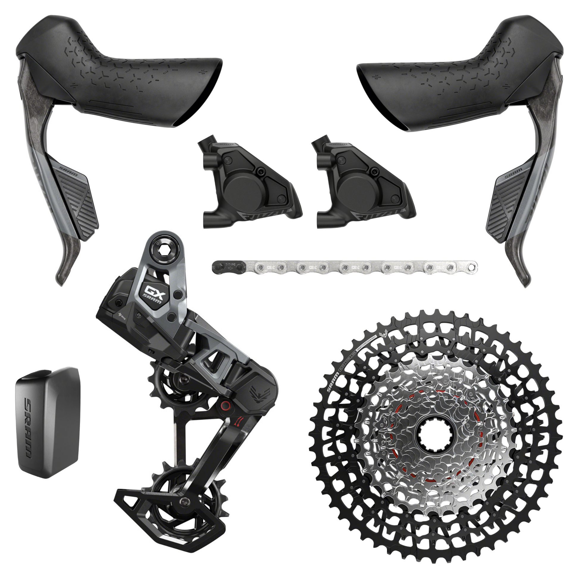 NEW SRAM Rival AXS E1 / GX Eagle T-Type Transmission Mullet Groupset Kit, 1x12, Gravel, UDH ONLY - Around the Cycle