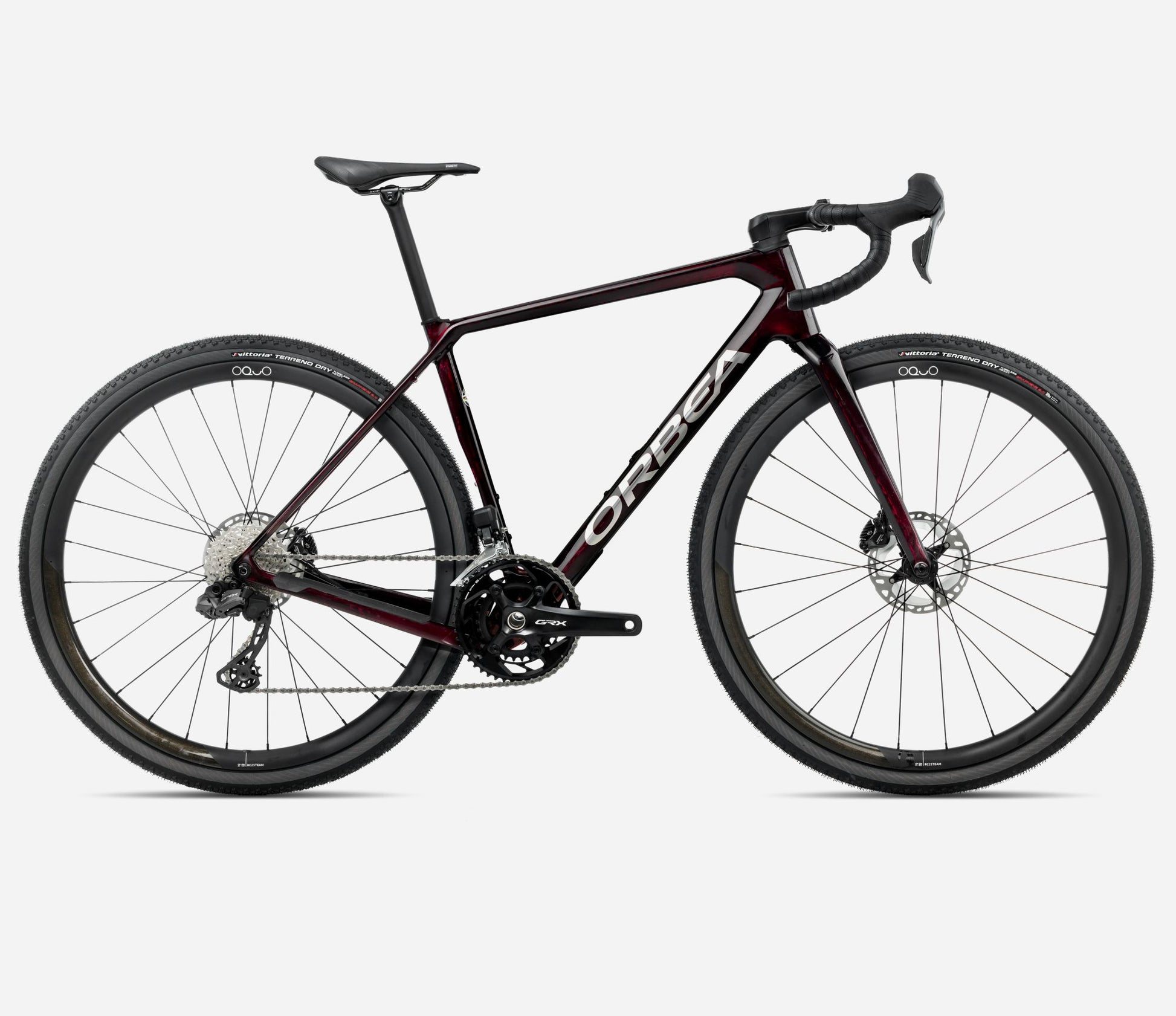 gravel bike grx di2 2x11 Orbea Terra M20iTEAM Road Bike In Ivory White/Spicy Lime Gloss