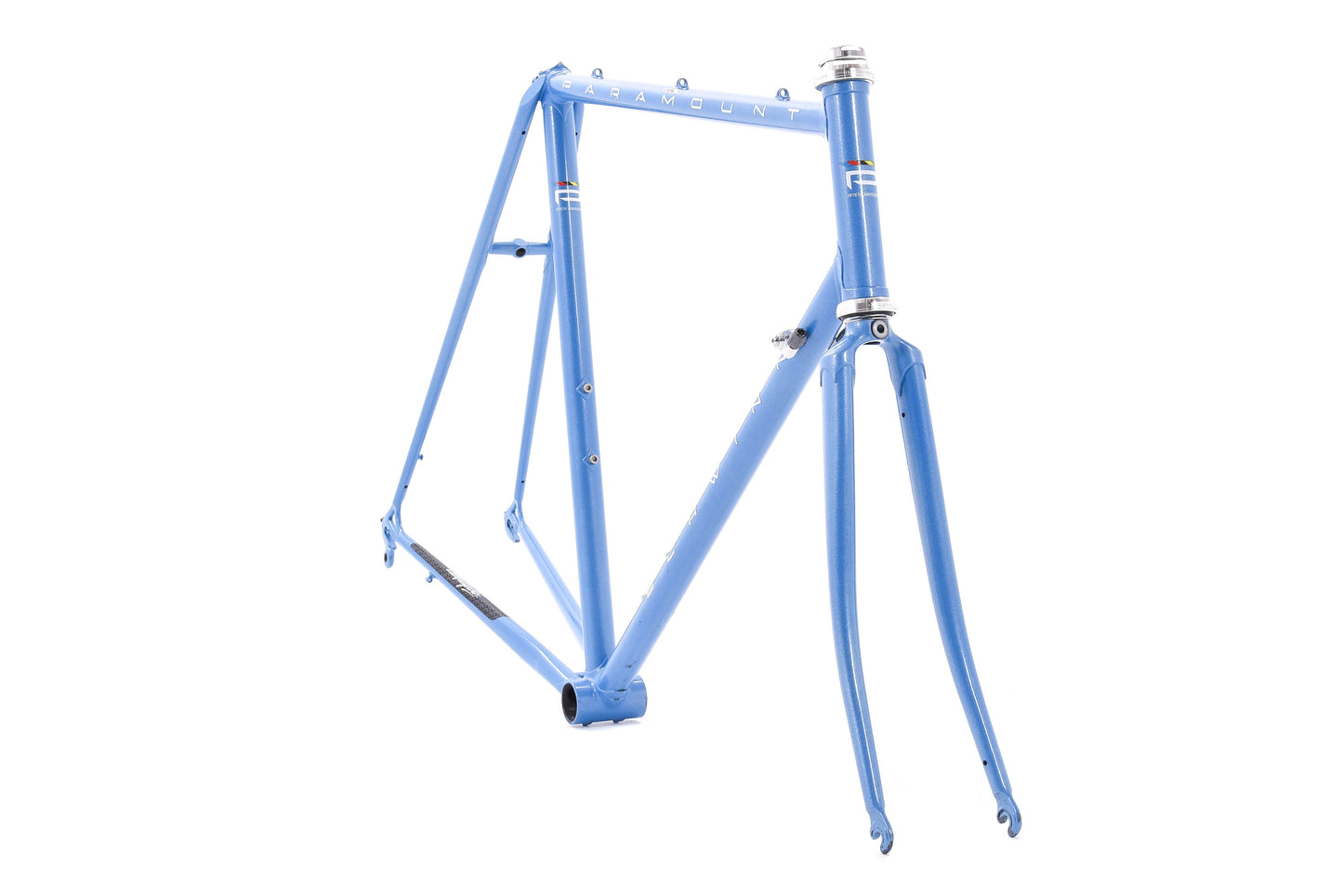 USED Schwinn Paramount Steel Road Frame 57cm Lugged Metallic Blue