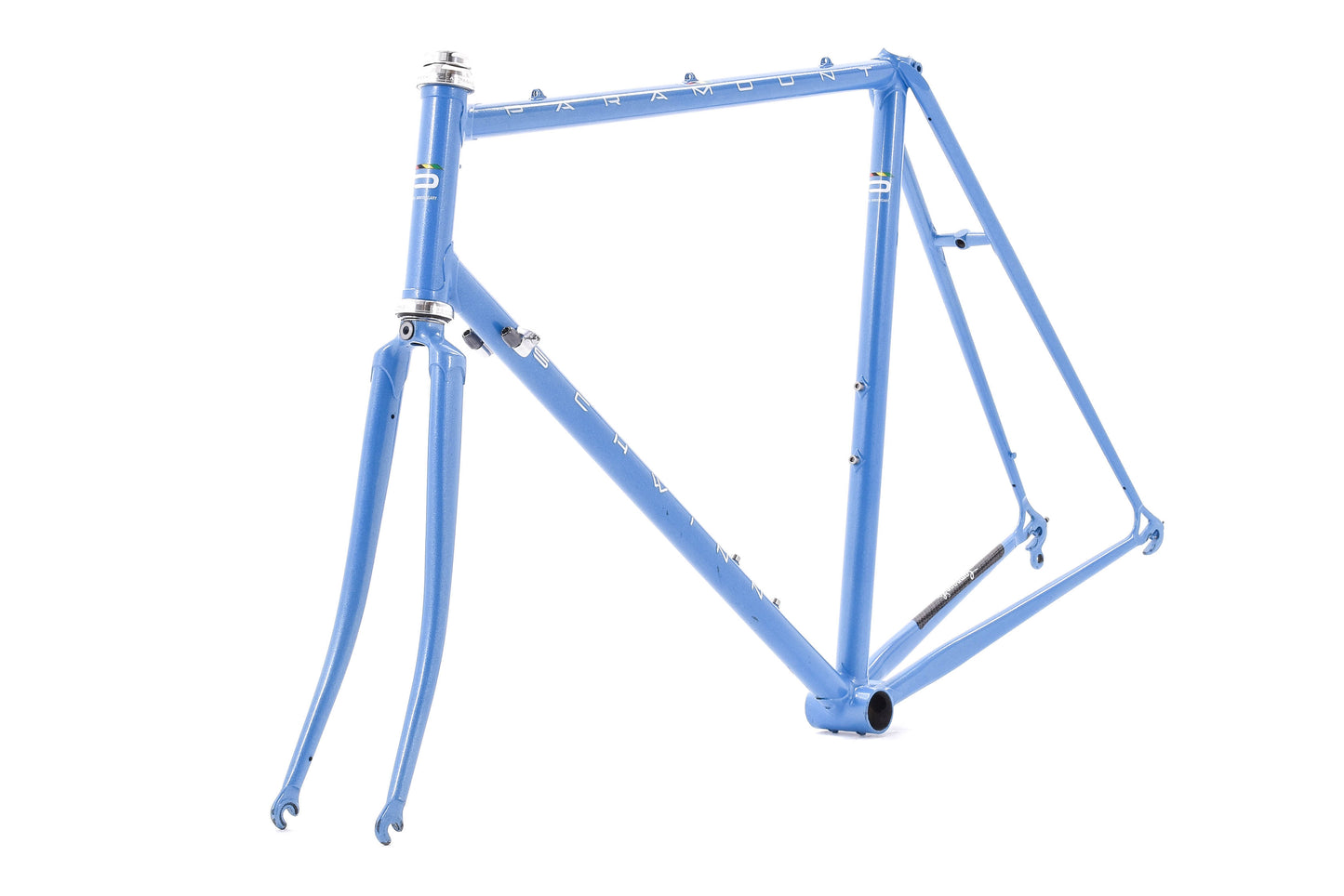 USED Schwinn Paramount Steel Road Frame 57cm Lugged Metallic Blue