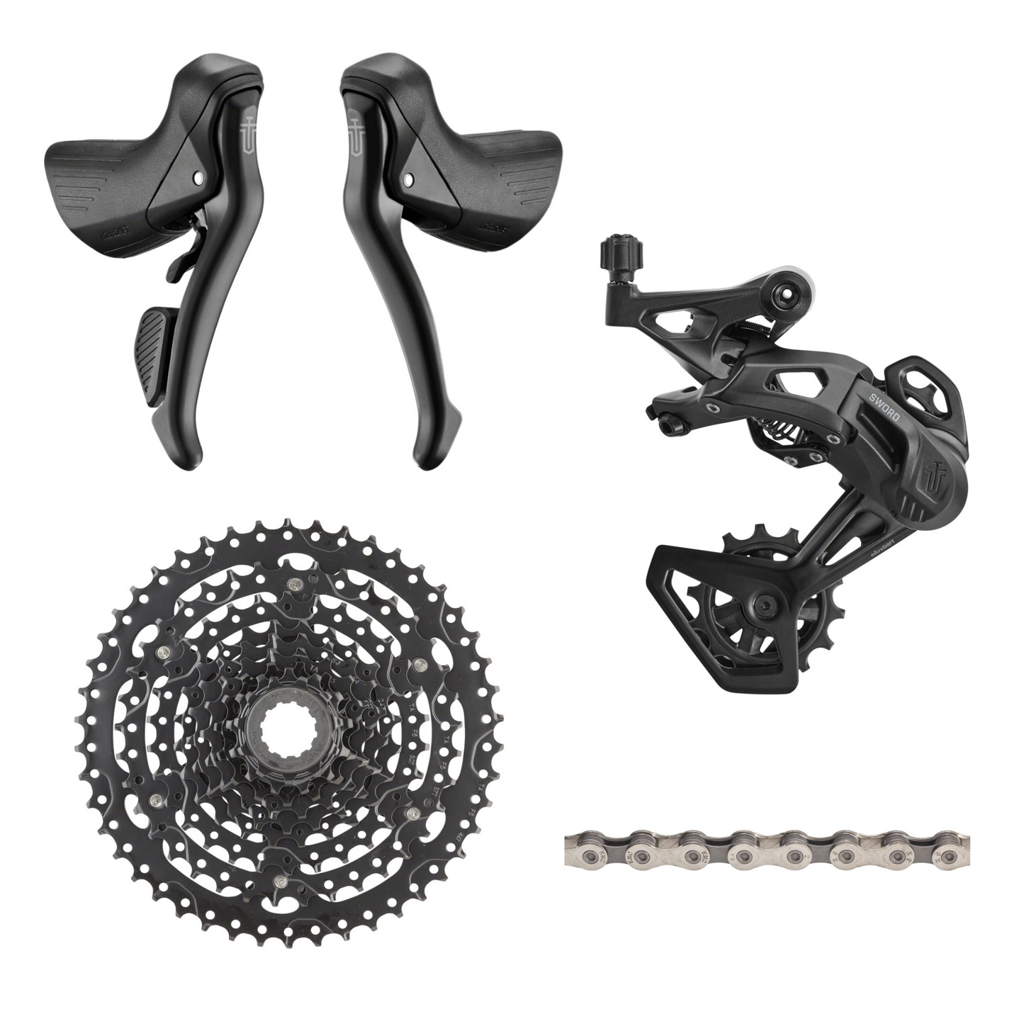 NEW microSHIFT Sword Black 1x9 Speed Mechanical Groupset - Gravel, All-Road