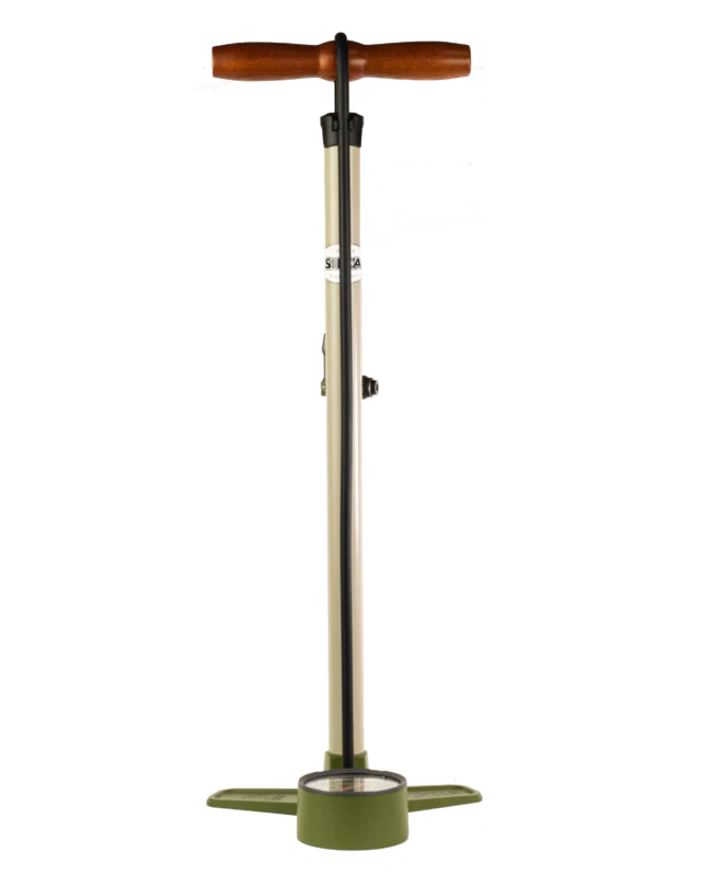 NEW Silca Terra Floor Pump - Aluminum Barrel, 2-Stage Gauge, 120psi, Gray