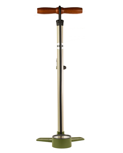 NEW Silca Terra Floor Pump - Aluminum Barrel, 2-Stage Gauge, 120psi, Gray