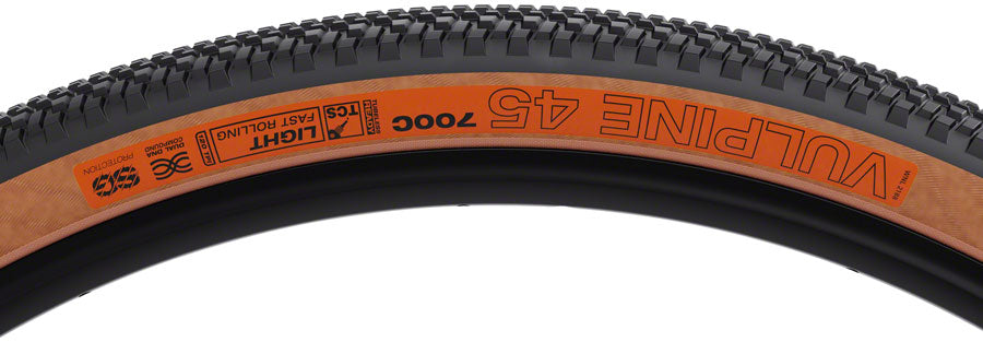 NEW WTB Vulpine Tire - 700 x 45, TCS Tubeless, Folding, Black/Tan, Light/Fast Rolling, Dual DNA, SG - Around the Cycle