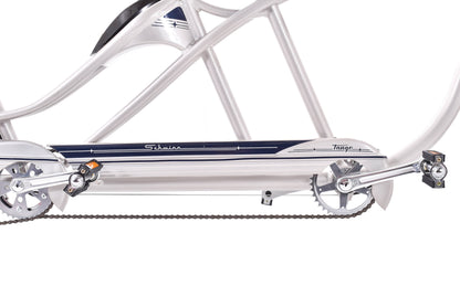 NEW DEMO Schwinn Tango Tandem Beach Cruiser 26" Wheels Aluminum Frame Silver