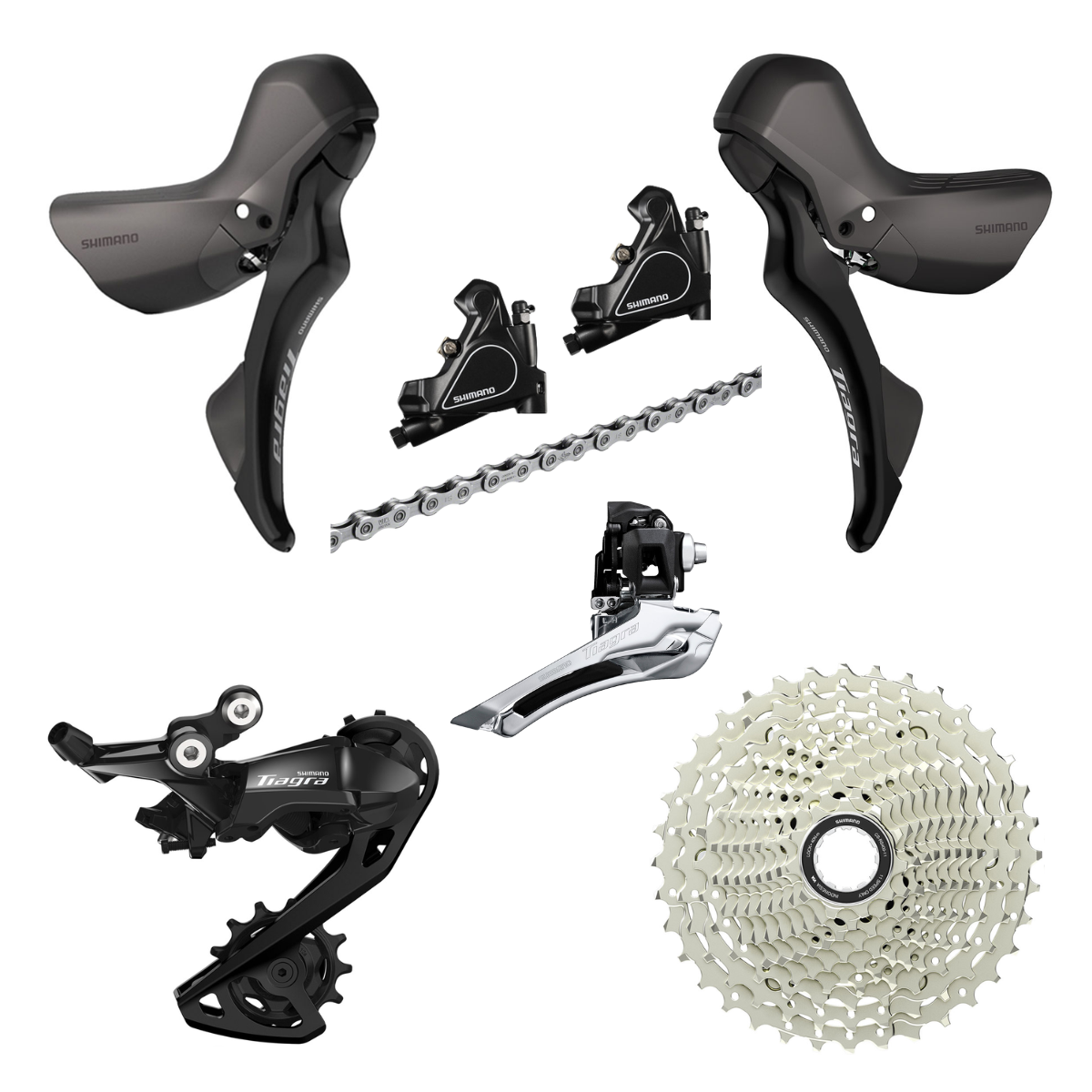 NEW Shimano Tiagra R4000 2x11 Speed Road Groupset