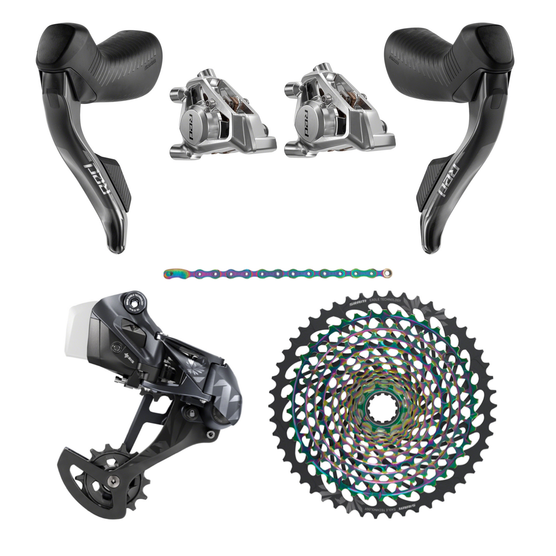 NEW SRAM Red E1 - XX1 Eagle eTap AXS Mullet Gravel Groupset Kit - 1x12