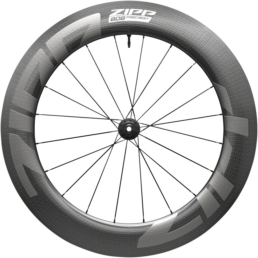 NEW Zipp 808 Firecrest Tubeless Front Wheel - 700, 12 X 100mm, Center-Lock, Tubeless, Black, B1 - Around the Cycle