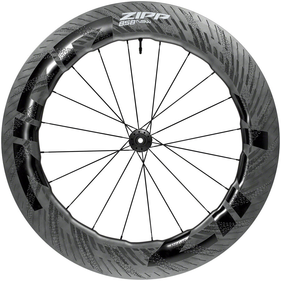NEW Zipp 858 NSW Front Wheel - 700, 12 x 100mm, Center-Lock, Tubeless, Carbon, D1 - Around the Cycle