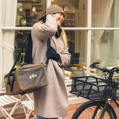 NEW Yuba Grab & Go Bag - Roll Top Front Bag For FastRack and Bread Basket