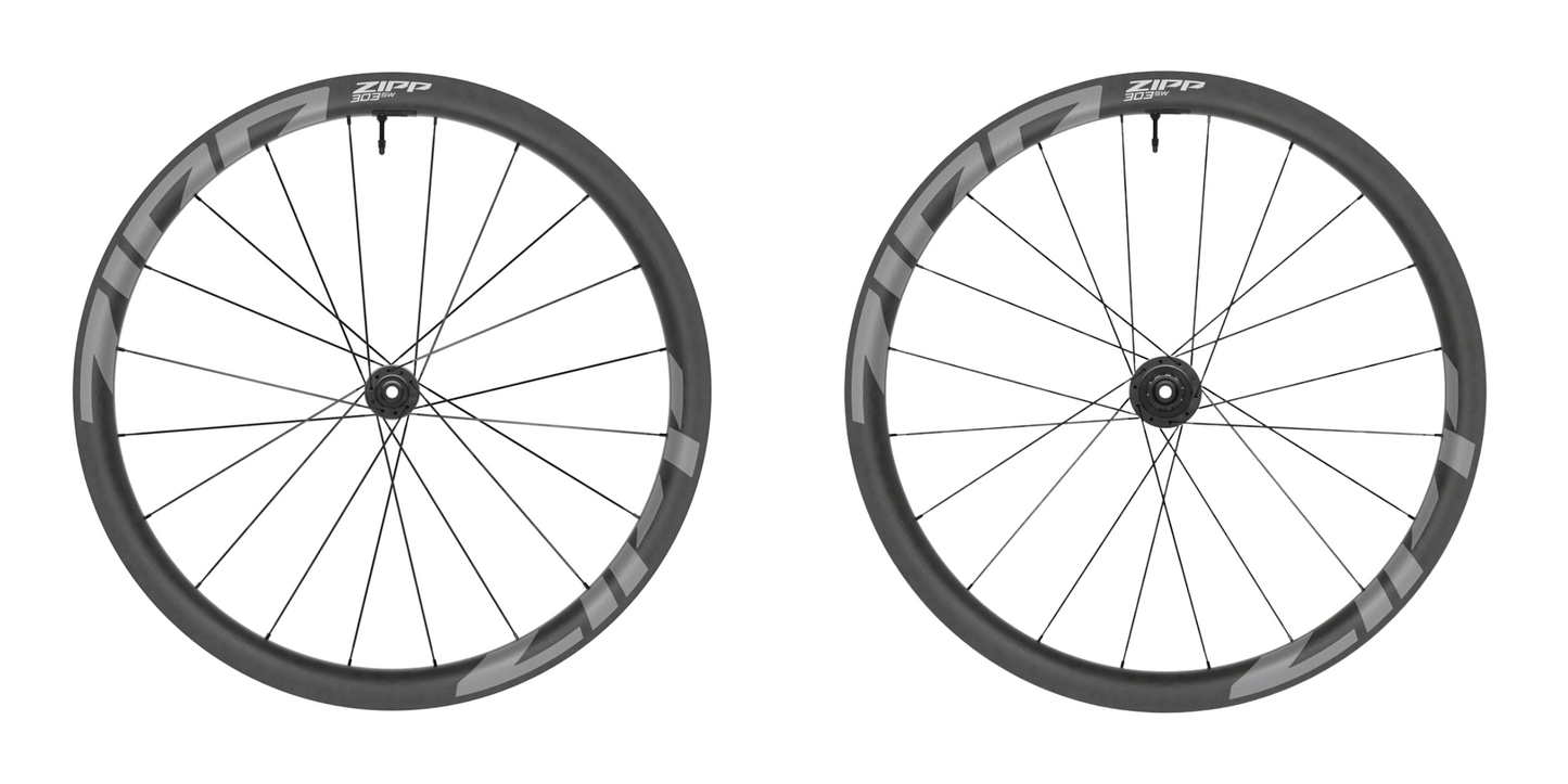 NEW Zipp 303 SW Wheelset - 700, 12 x  100/142mm, Center-Lock, Tubeless, Carbon, w/ Wheel Sensor, A1