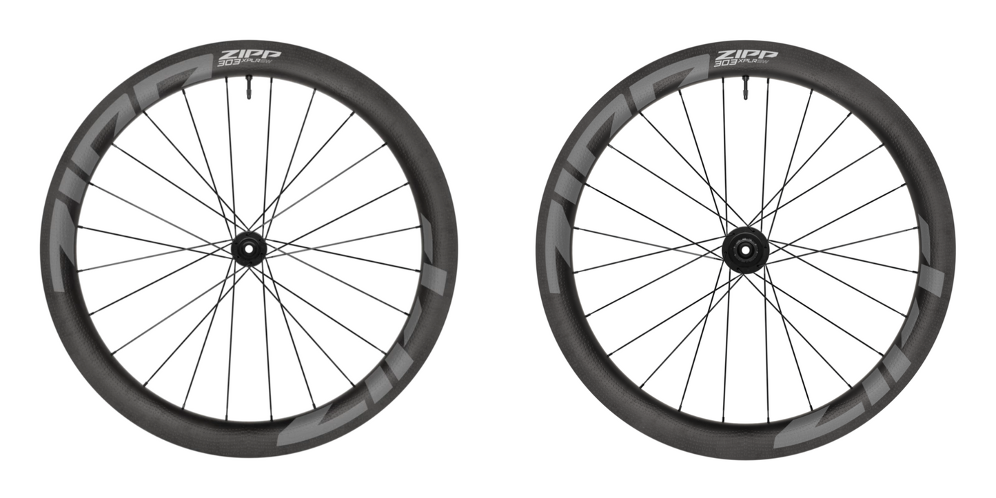 NEW Zipp 303 XPLR SW Wheelset - 700, 12 x 100/142mm, Center-Lock, Carbon, Black, 24H, A1