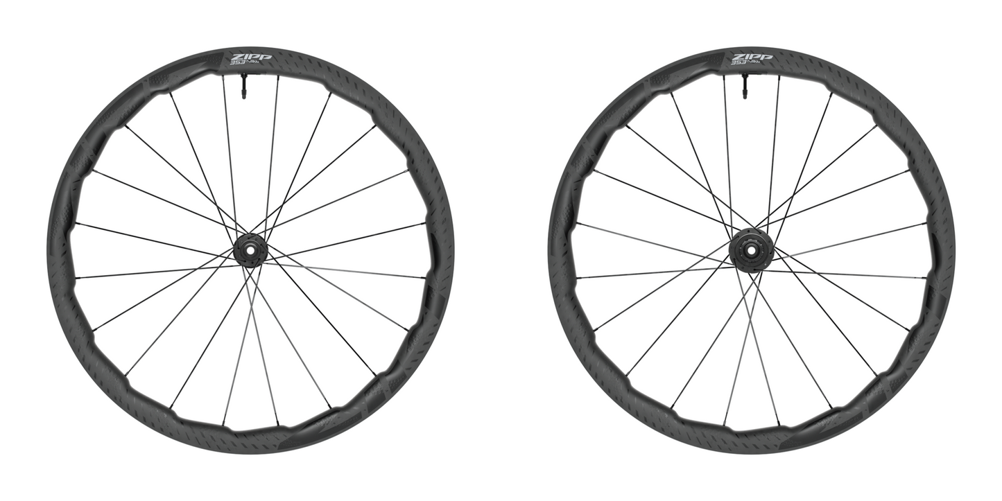 NEW Zipp 353 NSW Wheelset - 700, 12 x 100/142mm, Center-Lock, Tubeless, Carbon, w/ Wheel Sensor, B1