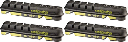 NEW SwissStop Flash EVO Set of 4 SRAM/Shimano Rim Brake Inserts, Black Prince Compound
