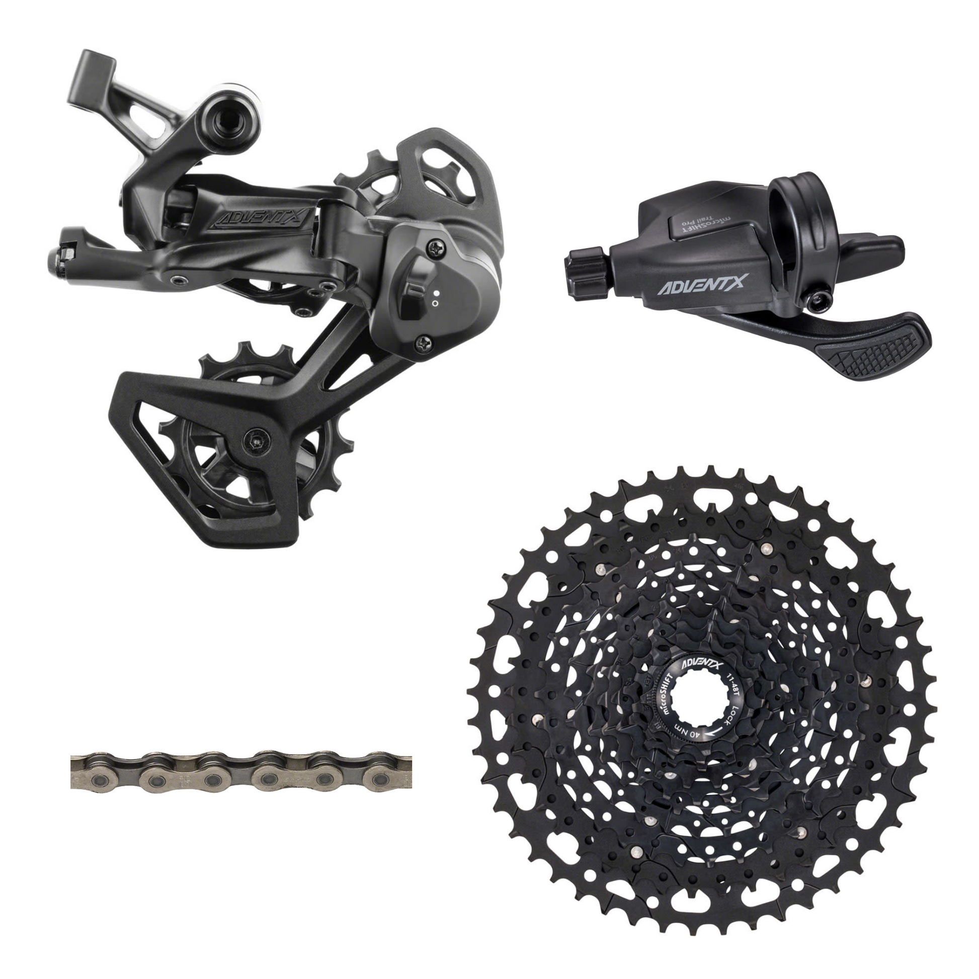 NEW microSHIFT Advent X Pro-Alloy Flat Bar 1x Groupset