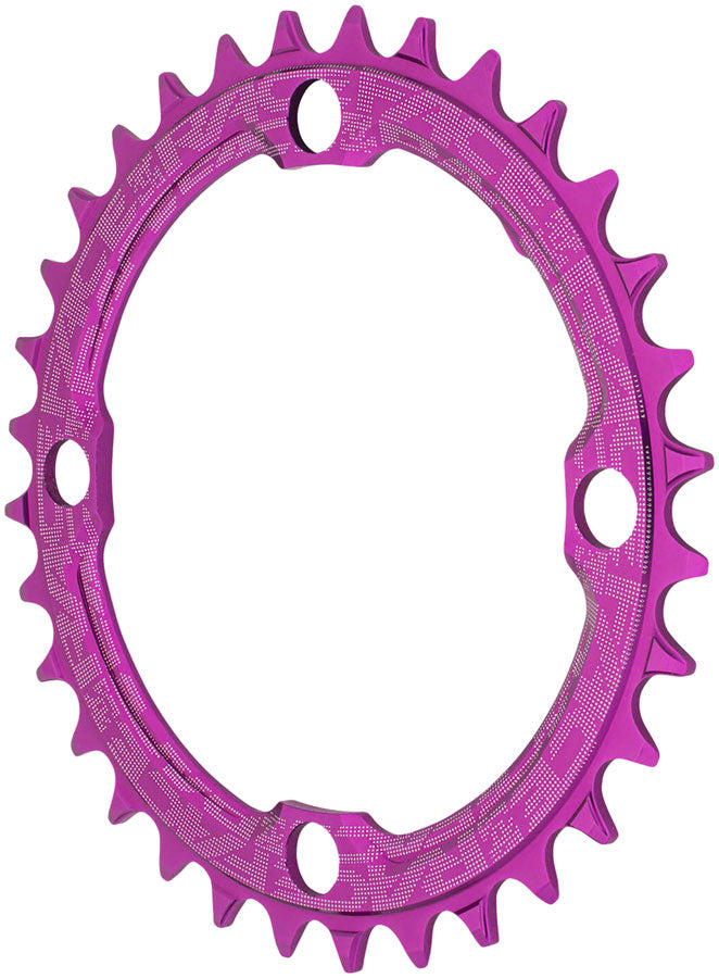 NEW RaceFace 1x Narrow Wide Chainring - 36t, 104 BCD, 10-12 Speed, 7075 Aluminum, Purple - Around the Cycle