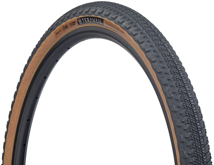 NEW Teravail Cannonball Tire - 650b x 47, Tubeless, Folding, Tan, Light and Supple