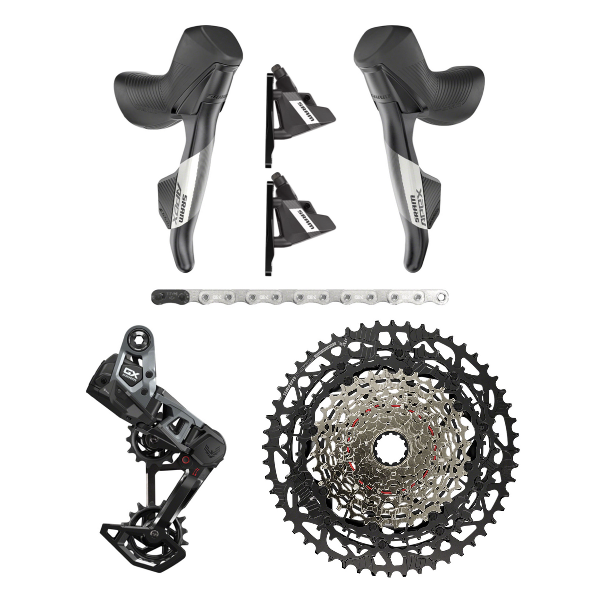 Vs Shimano Groupset Sram Groupsets Gravel SRAM Apex XPLR Wide Disc