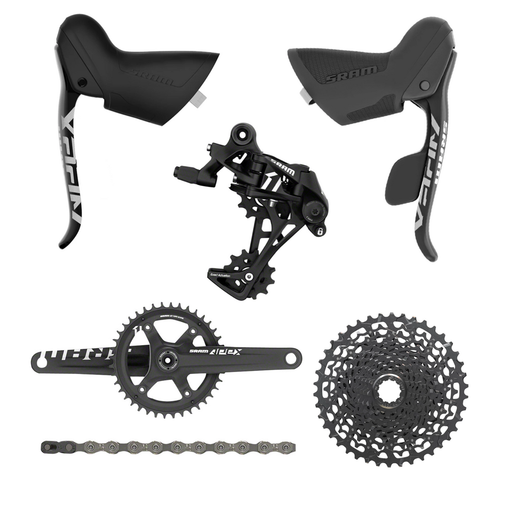 NEW SRAM Apex 1x11 Drop Bar Mechanical Groupset, 42t, 11-42t - Gravel, NEW SRAM Apex 1x11 Drop Bar Mechanical Groupset, 42t, 11-42t - Gravel,