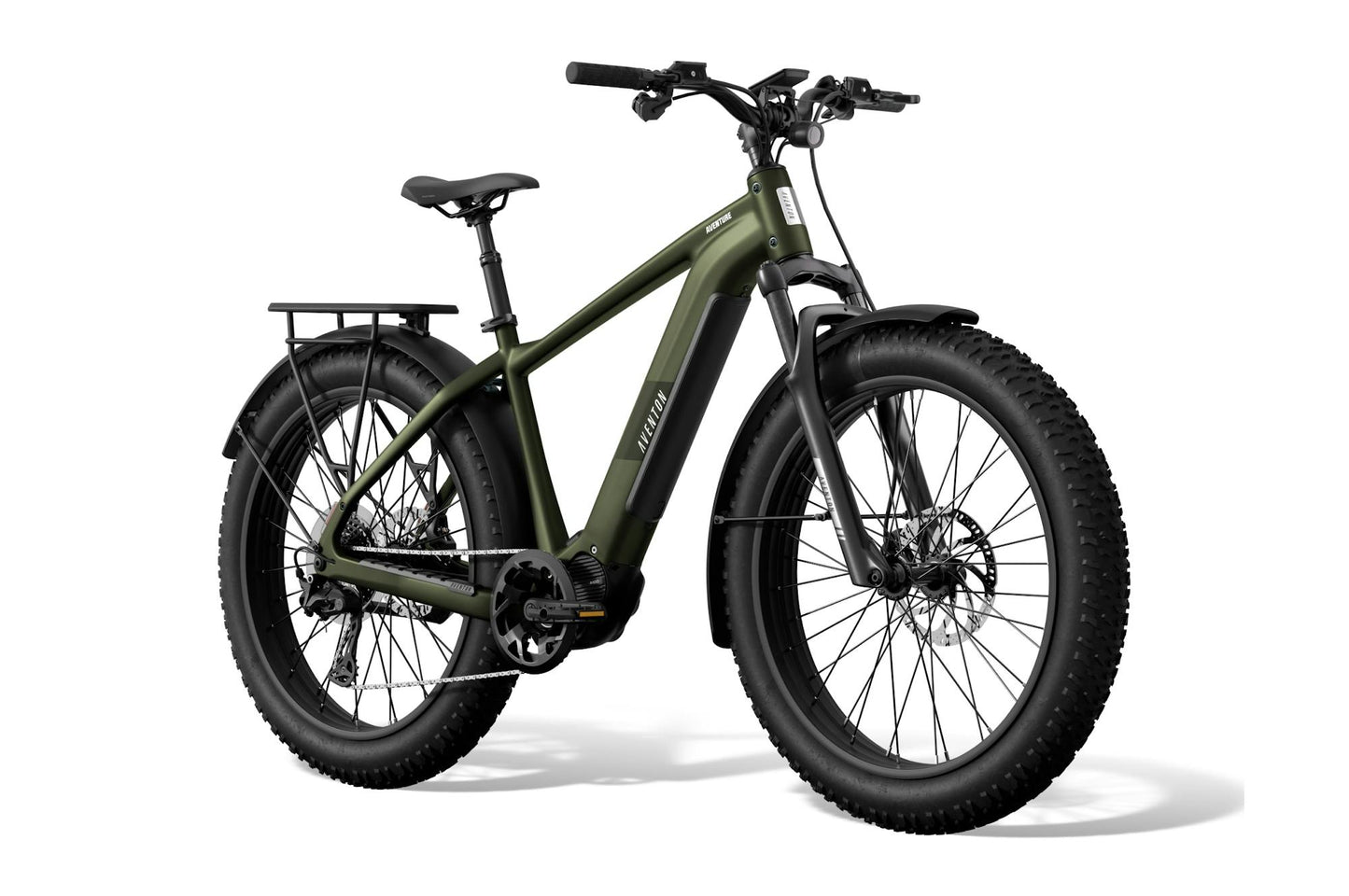 NEW Aventon Aventure M Electric Fat Tire Bike — Mid-Drive 100Nm, Autoshift, 85mi Range, 4" Tires