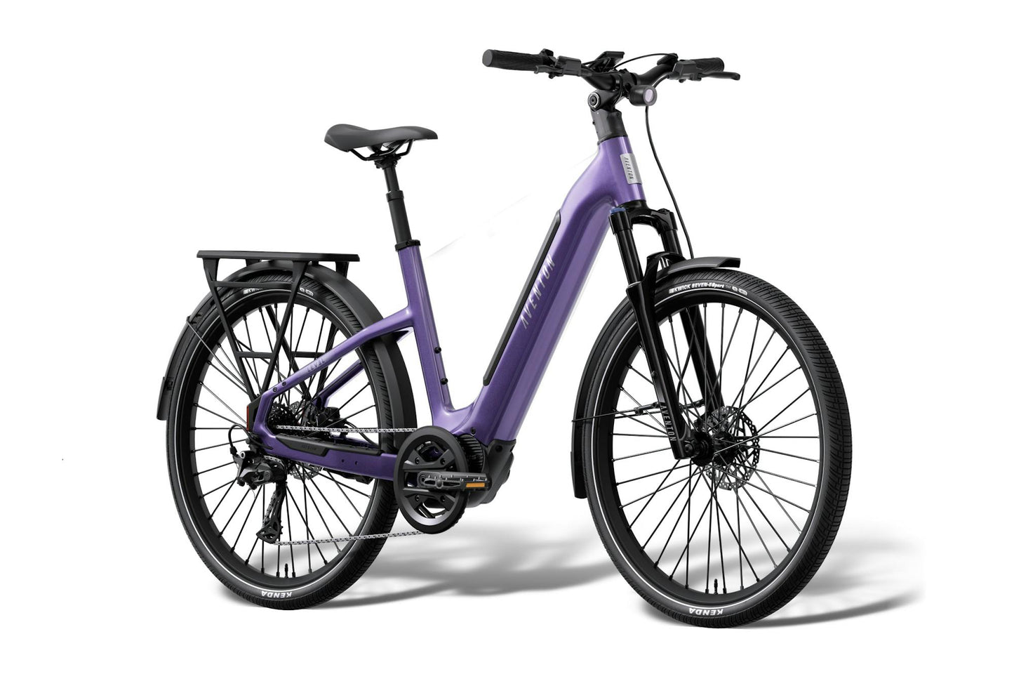 NEW Aventon Level 4 ADV Step-Through Electric Commuter Bike — Mid-Drive, Autoshift, 110mi Range