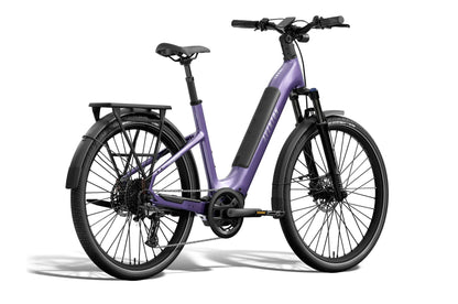 NEW Aventon Level 4 ADV Step-Through Electric Commuter Bike — Mid-Drive, Autoshift, 110mi Range