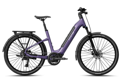 NEW Aventon Level 4 ADV Step-Through Electric Commuter Bike — Mid-Drive, Autoshift, 110mi Range