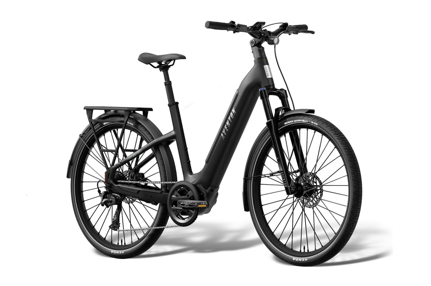 NEW Aventon Level 4 ADV Step-Through Electric Commuter Bike — Mid-Drive, Autoshift, 110mi Range