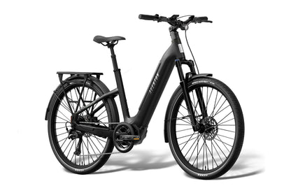NEW Aventon Level 4 ADV Step-Through Electric Commuter Bike — Mid-Drive, Autoshift, 110mi Range