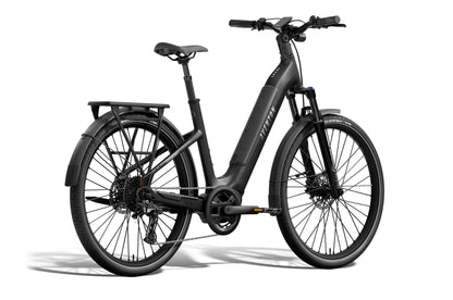 NEW Aventon Level 4 ADV Step-Through Electric Commuter Bike — Mid-Drive, Autoshift, 110mi Range