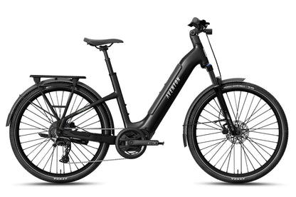 NEW Aventon Level 4 ADV Step-Through Electric Commuter Bike — Mid-Drive, Autoshift, 110mi Range