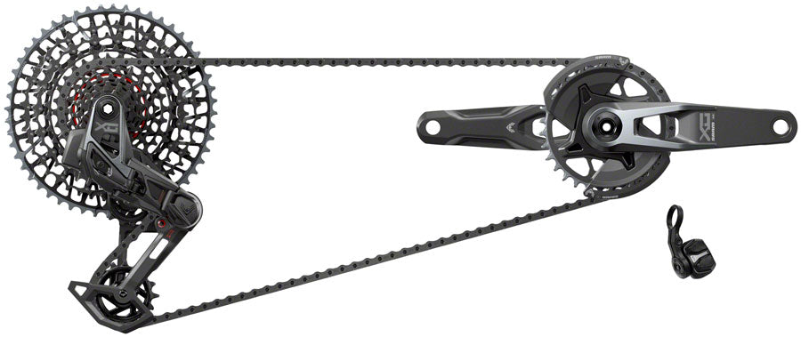 NEW SRAM X0 T-Type Eagle Transmission Groupset - 165mm Crank, 32t Chainring, AXS POD Controller, 10-52t Cassette, Rear Derailleur, Chain
