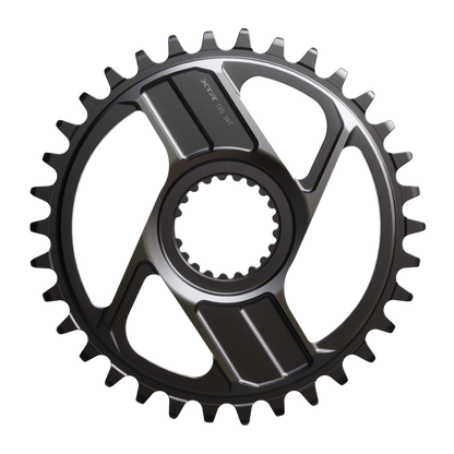 NEW Shimano XTR SM-CRM96 1x Direct Mount Chainring - Shimano Direct Mount, For 12-Speed HG+ Chain, Fits M9200 and M9220 Crank, Dark Gray - Around the Cycle