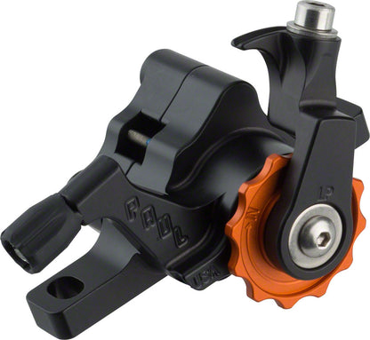 NEW Paul Component Engineering Klamper Disc Caliper, Long Pull, Black with Orange Adjusters