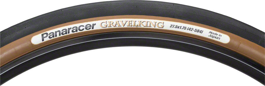 NEW Panaracer GravelKing Tire - 650b x 42, Tubeless, Folding, Black/Brown - Around the Cycle
