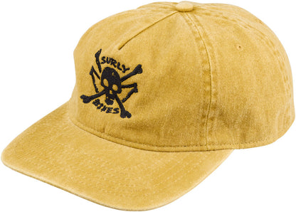 NEW Surly Skullet Strap Back Hat - Mustard, One Size - Around the Cycle