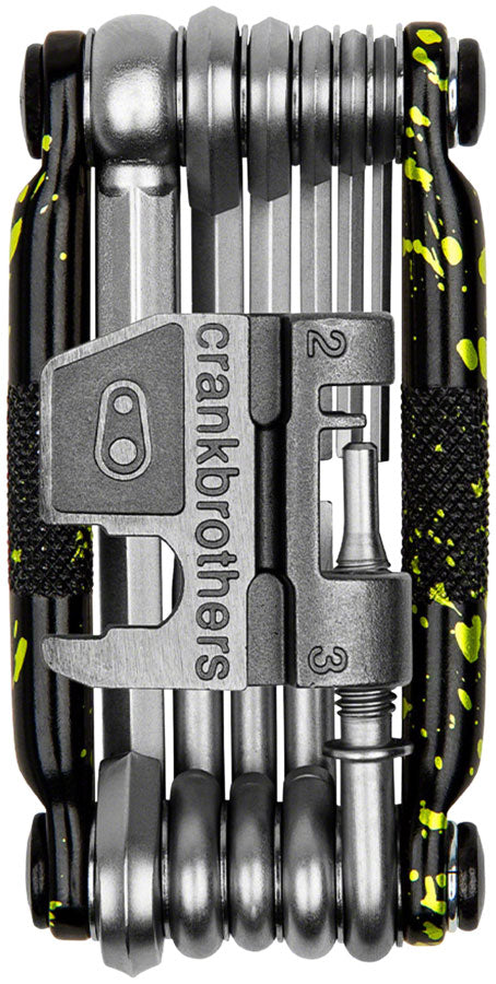 NEW Crank Brothers Multi 17 Multi Tool - Limited Edition, Splatter Paint Lime Green - Around the Cycle