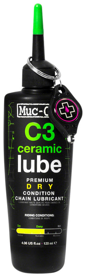 NEW Muc-Off C3 Dry Ceramic Bike Chain Lube - 120ml, Drip - Around the Cycle