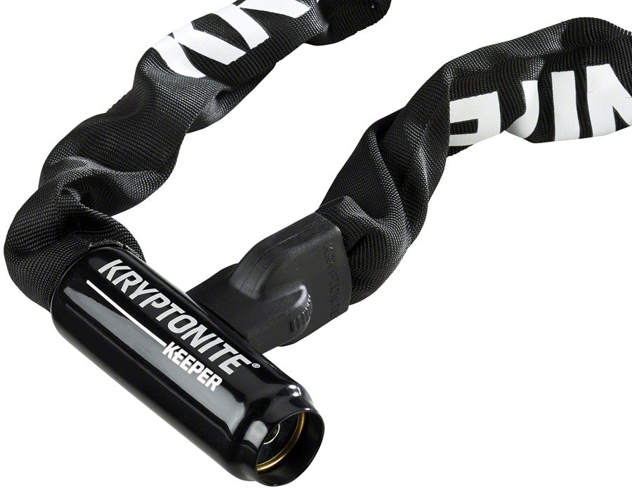 NEW Kryptonite Keeper 785 Integrated Chain Lock - 85cm (2.8'), 7mm, Keyed, Black - Around the Cycle