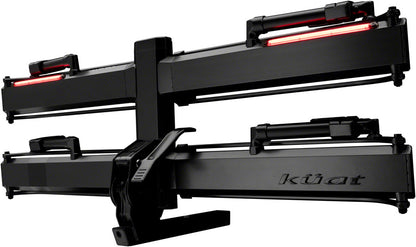 NEW Kuat Piston Pro X Hitch Bike Rack - 2-Bike, 2" Receiver, LED Lights with 4-Pin Plug, Kashima Coat, Galaxy Gray - Around the Cycle